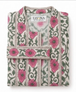 Handmade Pink Blossom Waffle-Wave Robe - Image 2