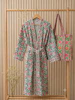 Pink Floral Collection – Robe & Quilted Tote Gift Set