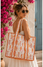 Coral Fish Quilted Tote Bag - Image 2
