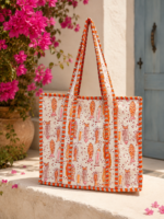 Coral Fish Quilted Tote Bag