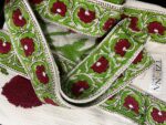 Handmade Crimson Bloom Waffle-Wave Robe - Image 3